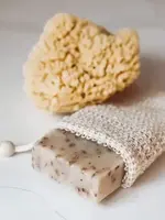 Nectar Republic Exfoliating Sisal Soap Bag w/Wooden Bead
