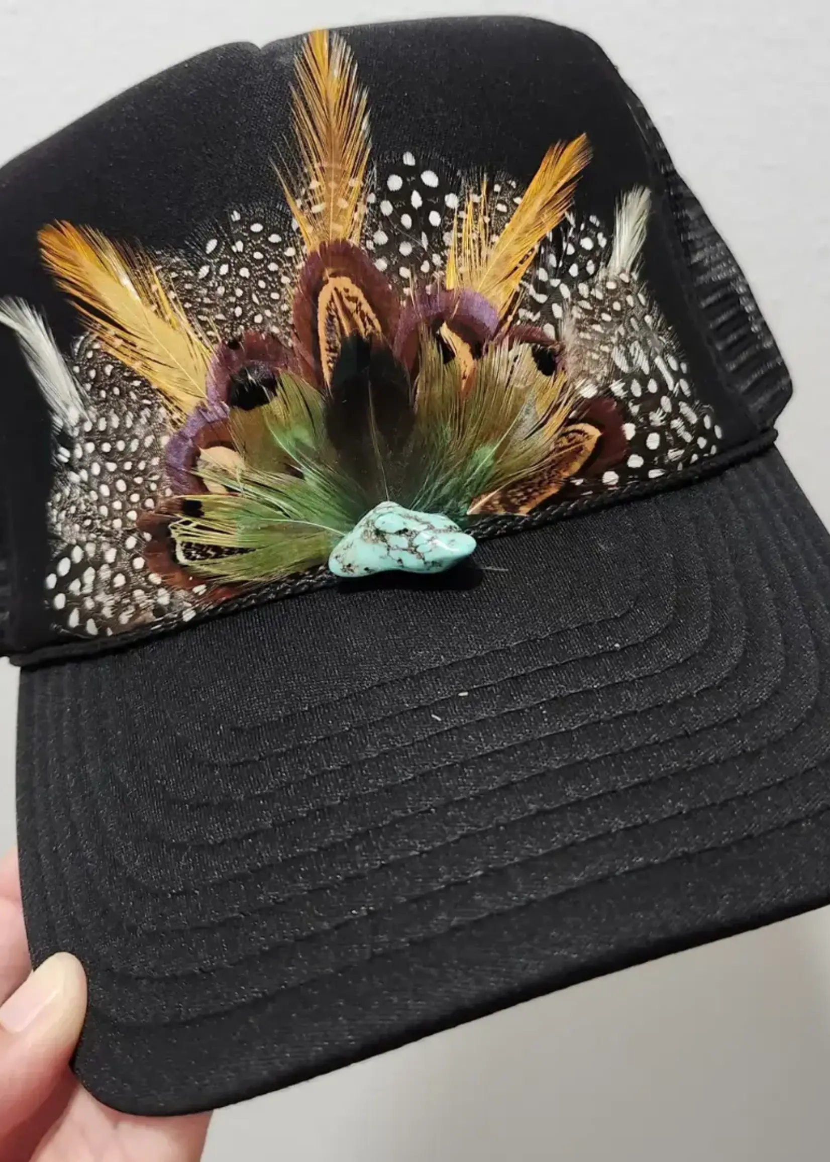 Funk Town Tees Western Feather Retro Trucker