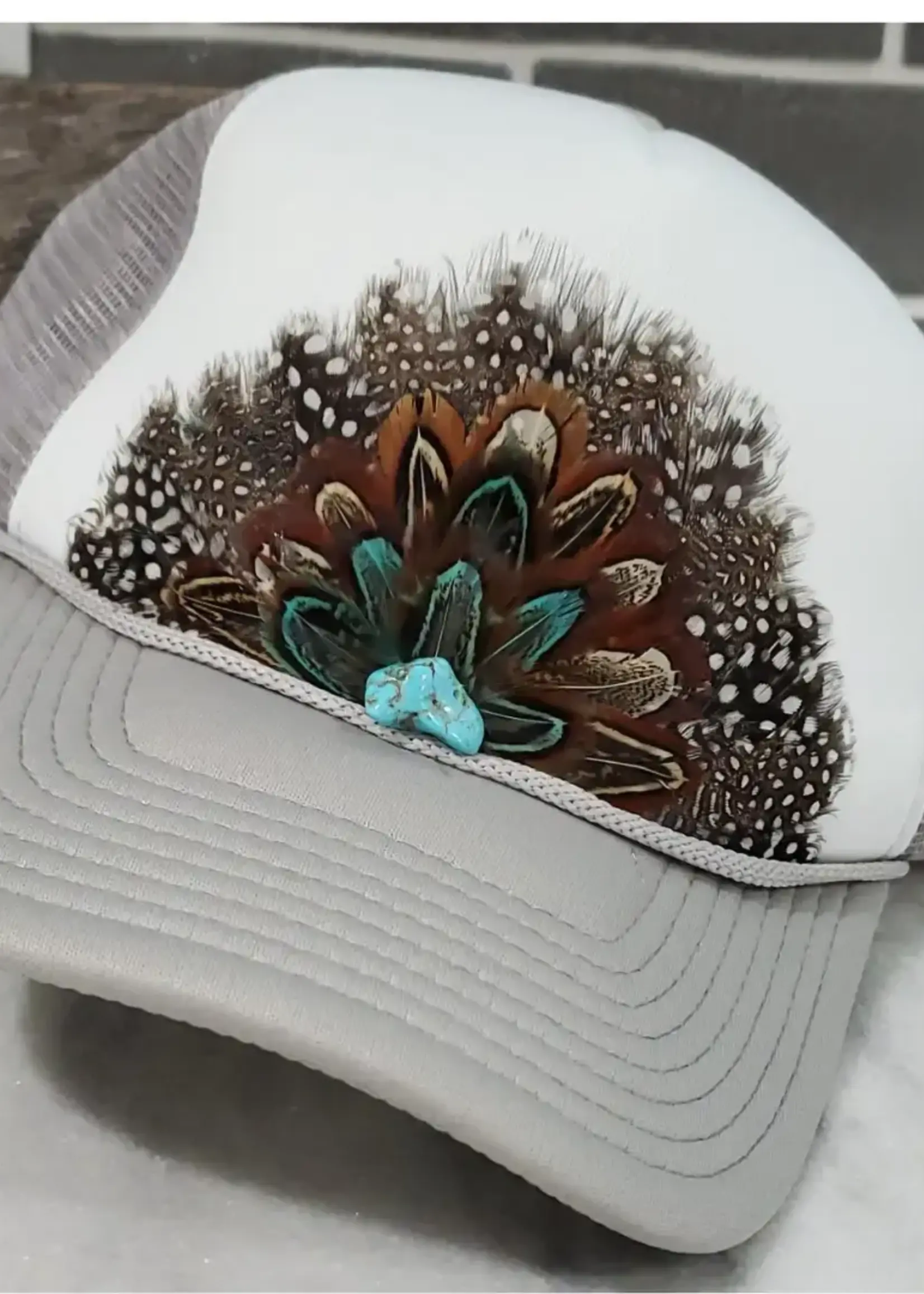 Funk Town Tees Western Feather Retro Trucker