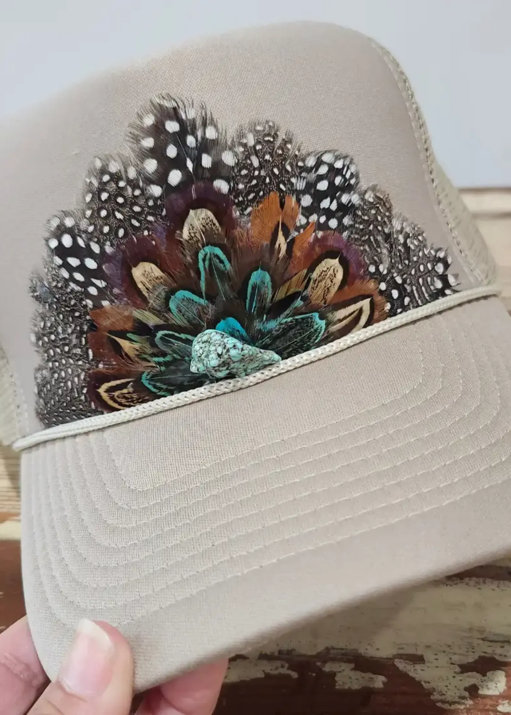 Funk Town Tees Western Feather Retro Trucker