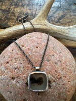 Jackie Haines Jewelry Dendritic Agate Bimetal Necklace