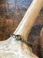 Jackie Haines Jewelry Gem Stacker Size 8 Peridot Rose Cut