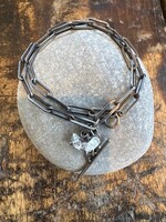 Jackie Haines Jewelry Heavy Chain Bracelet, Herkimer Crystals