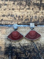Jackie Haines Jewelry Imperial jasper fans, post earrings