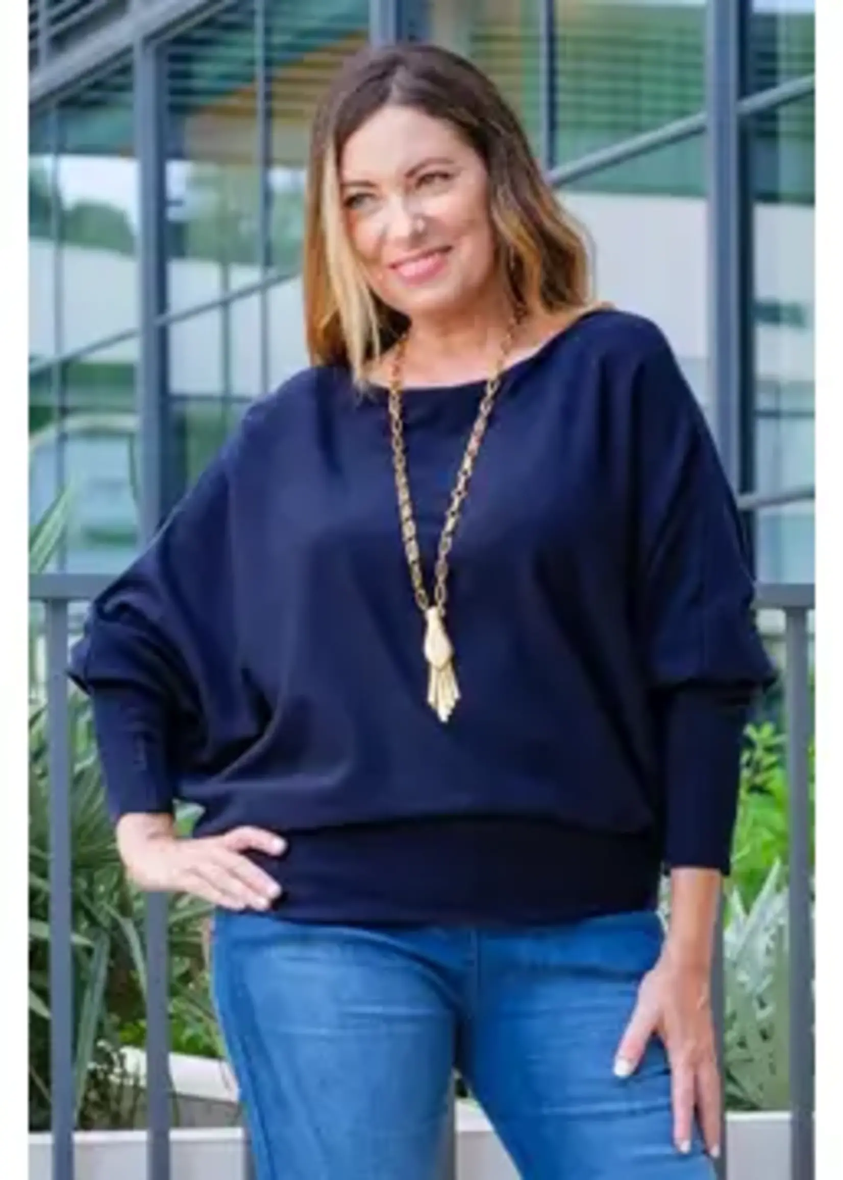 TINA Stephens Mylah Seriously Soft Batwing Sweater