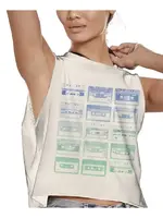 Prince Peter Collection Cassette Tape Muscle Tank Off White Rainbow