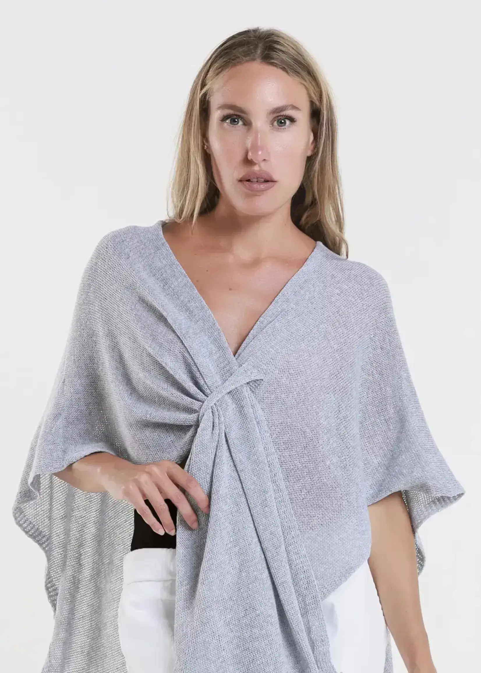 TINA Stephens Aliya Multi Way Cotton Blend Wrap