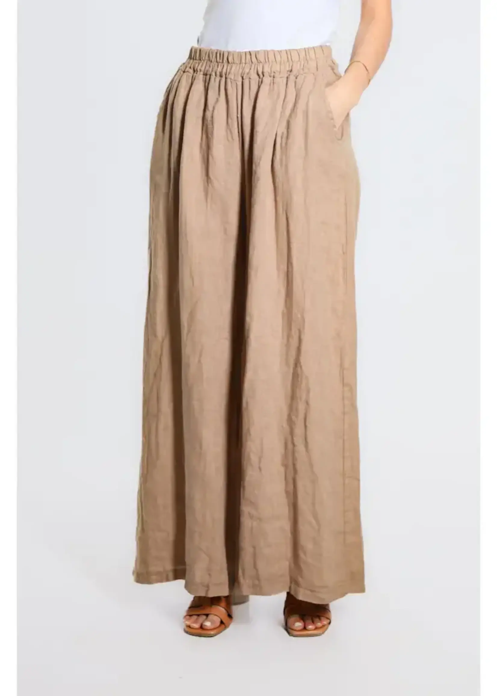 TINA Stephens Angelena Wide Leg Linen Pant