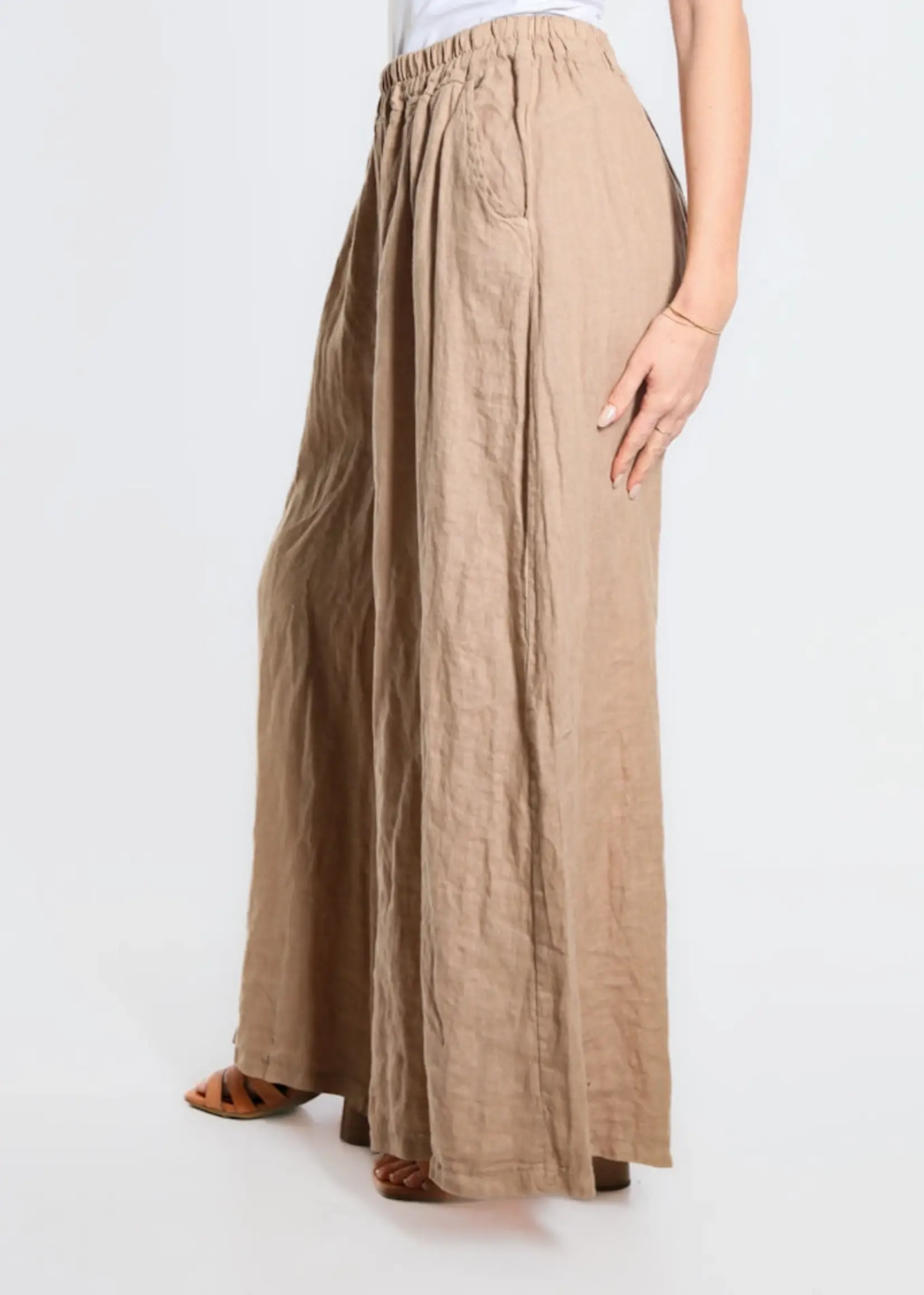 TINA Stephens Angelena Wide Leg Linen Pant