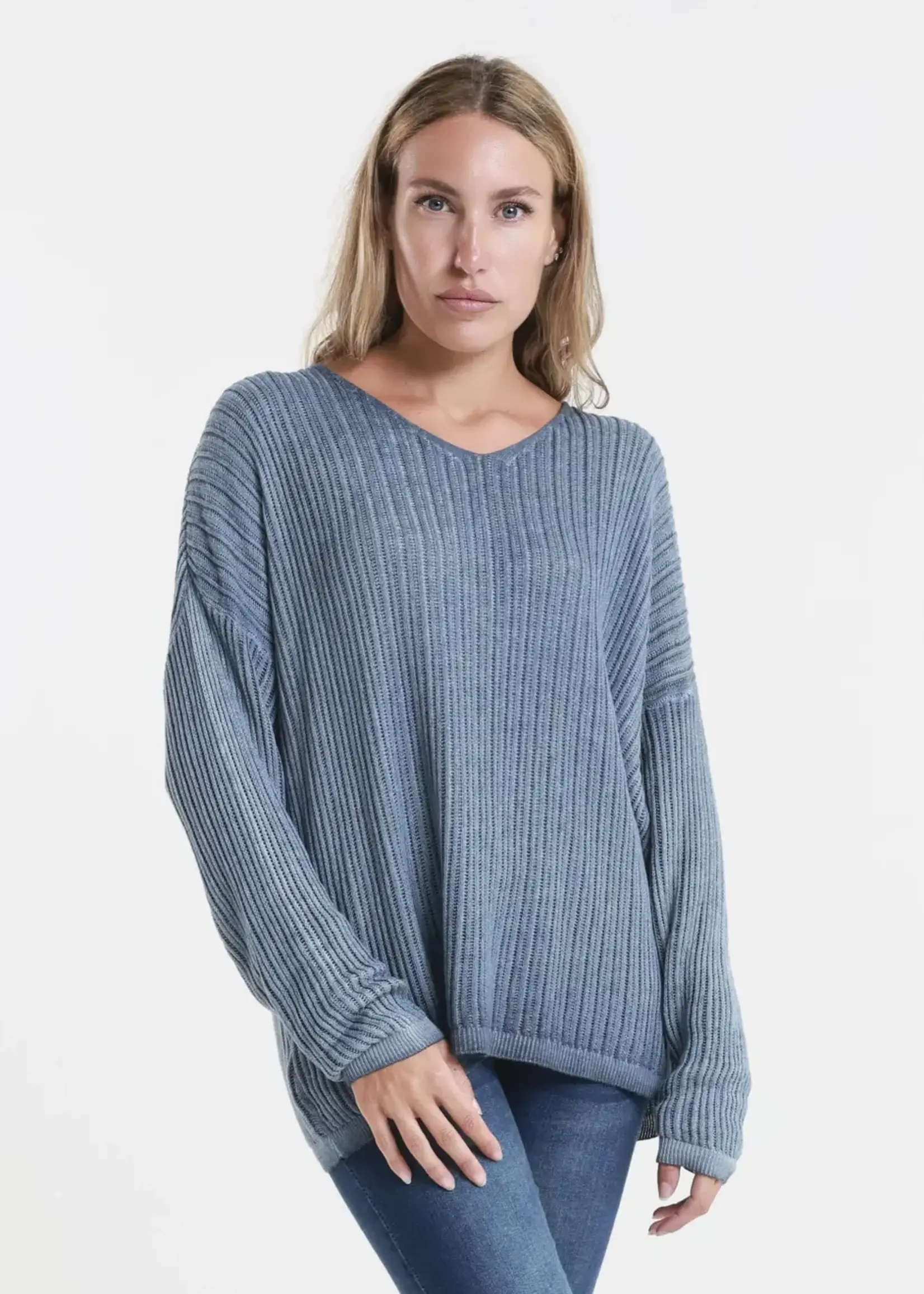 TINA Stephens Gabrielle Seriously Soft V-Neck Knit Sweater