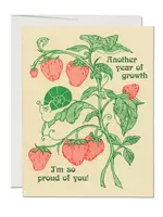 Red Cap Cards Another Year of Growth Card