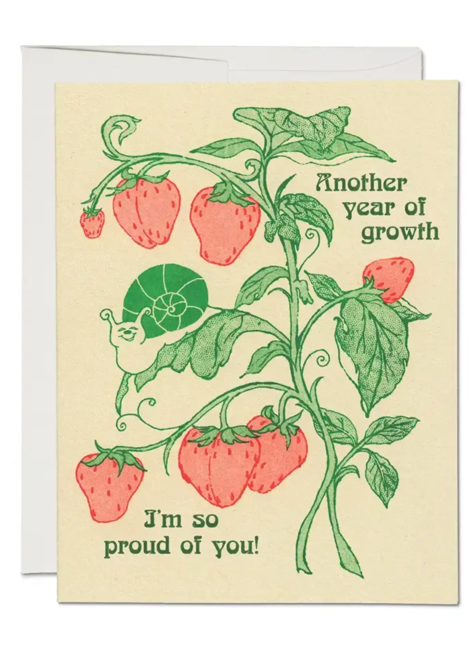 Red Cap Cards Another Year of Growth Card