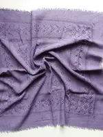 Eco Raw Studio Limited Edition Classic Print Naturally Dyed Bandana Lavender with Purple Ink