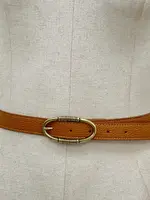 CobbleStone Living Silvia Leather Belt Camel