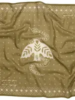 Jenni Earle Feel The Fear Cotton Voile Bandana Vintage Army
