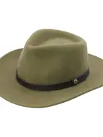Peter Grimm Sherpa Wool Packable Fedora Olive