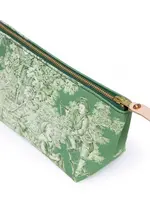 General Knot & Co. Vintage Emerald Toile Travel Clutch