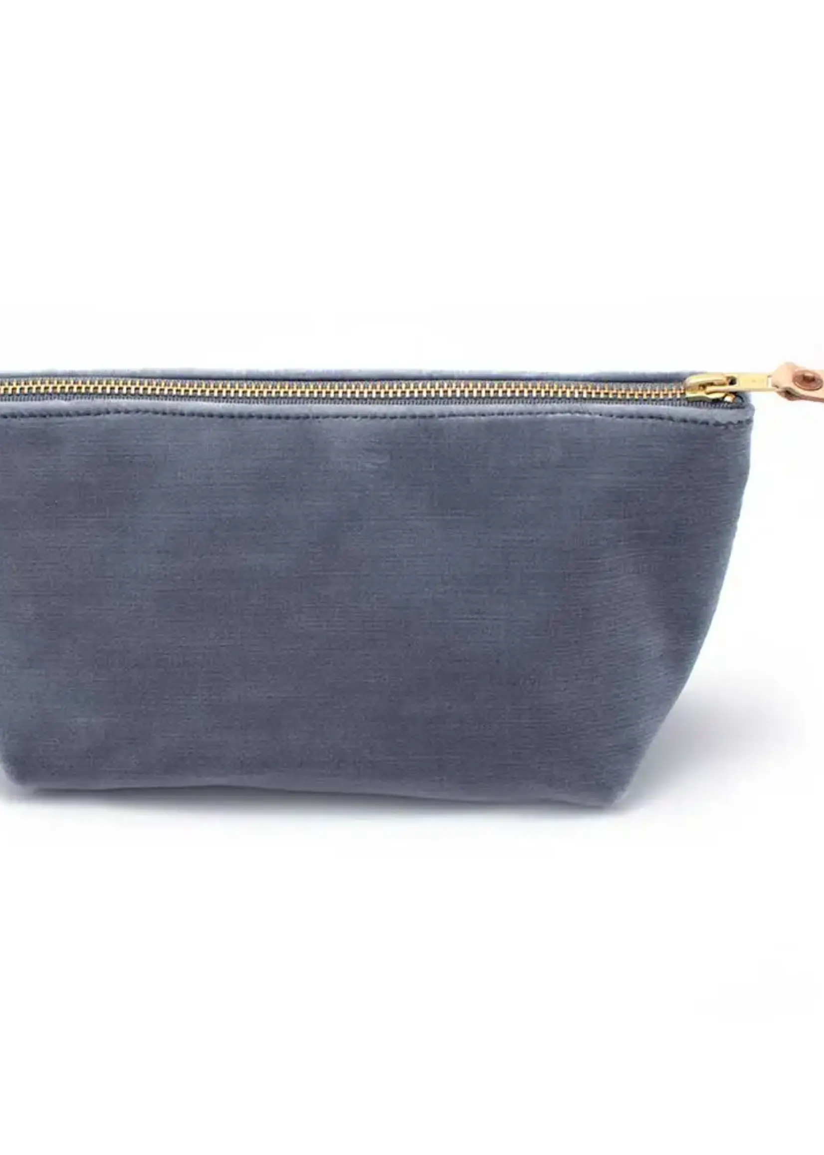 General Knot & Co. Velvet Travel Clutch Cloudy