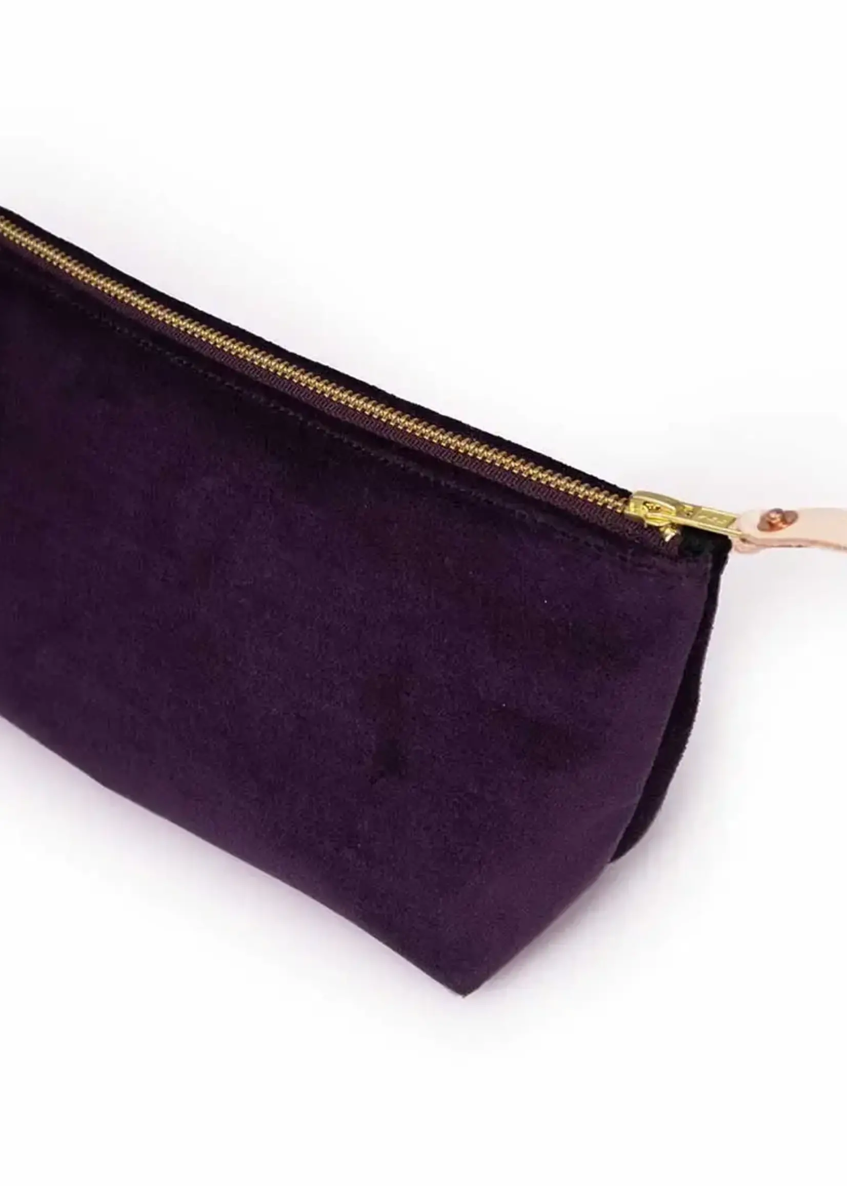 General Knot & Co. Velvet Travel Clutch Royal Purple