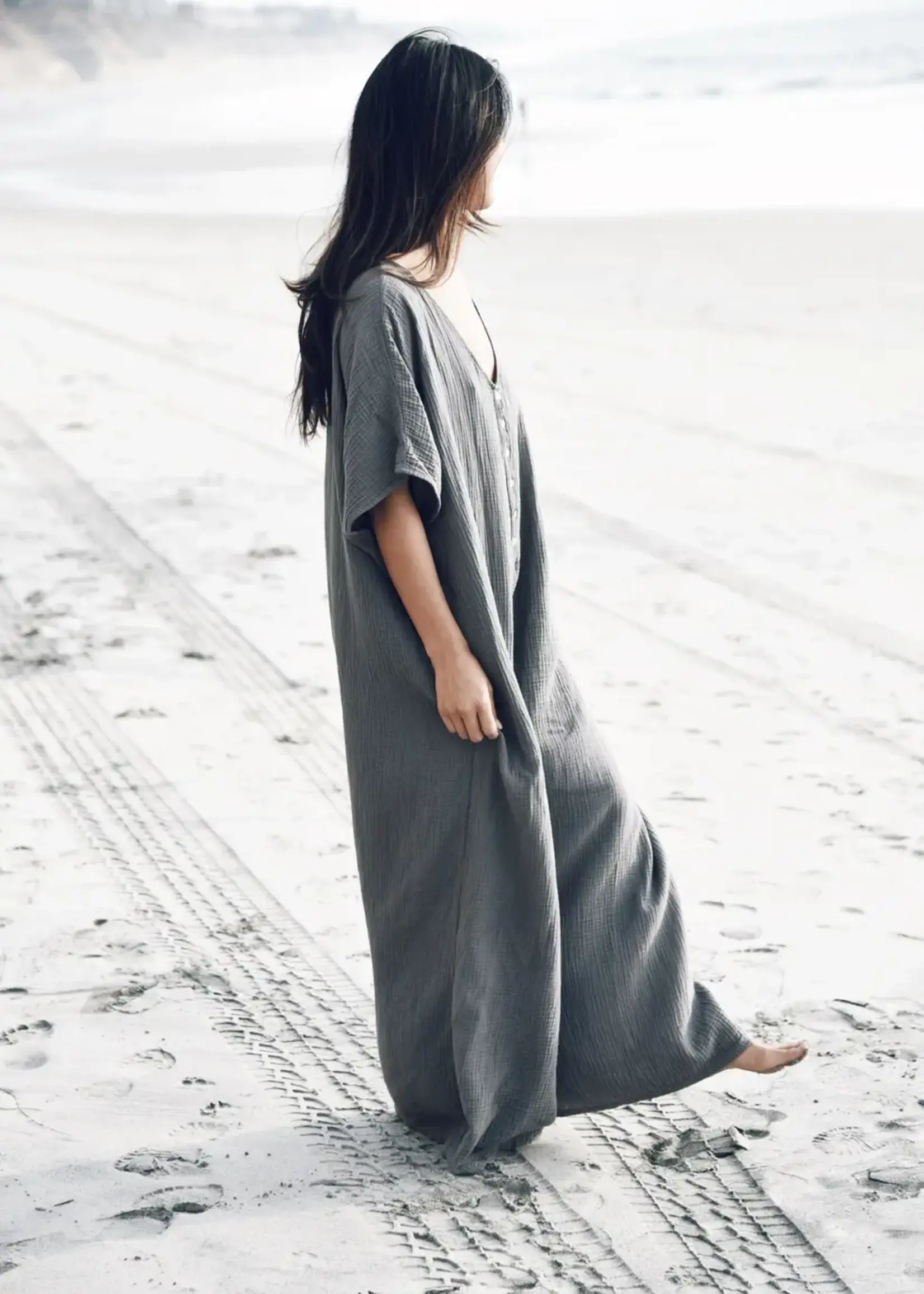 Beachwood Baby The Kaftan Jumpsuit Storm