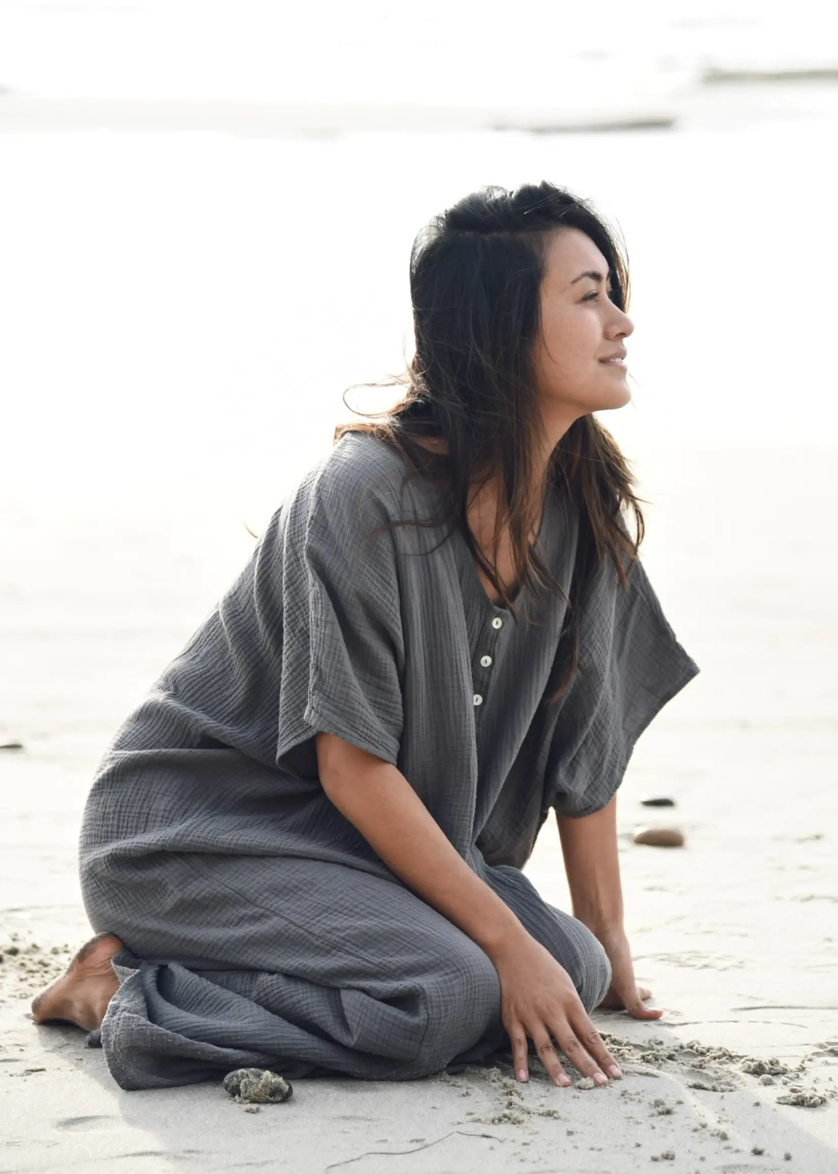 Beachwood Baby The Kaftan Jumpsuit Storm