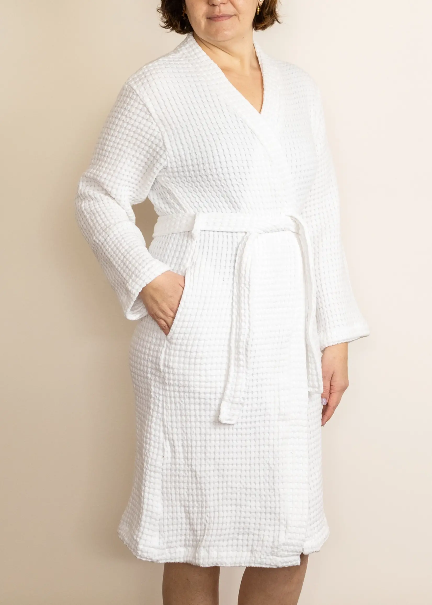 Olive & Loom Turkish Cotton Waffle Robe