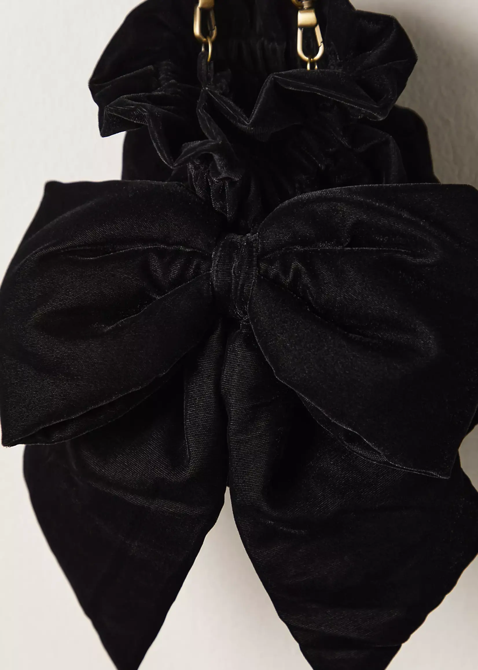 Free People Belle Velvet Bow Bag