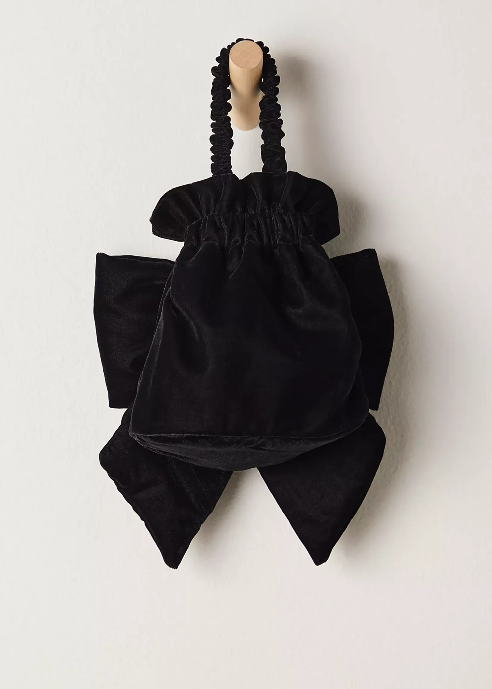 Free People Belle Velvet Bow Bag