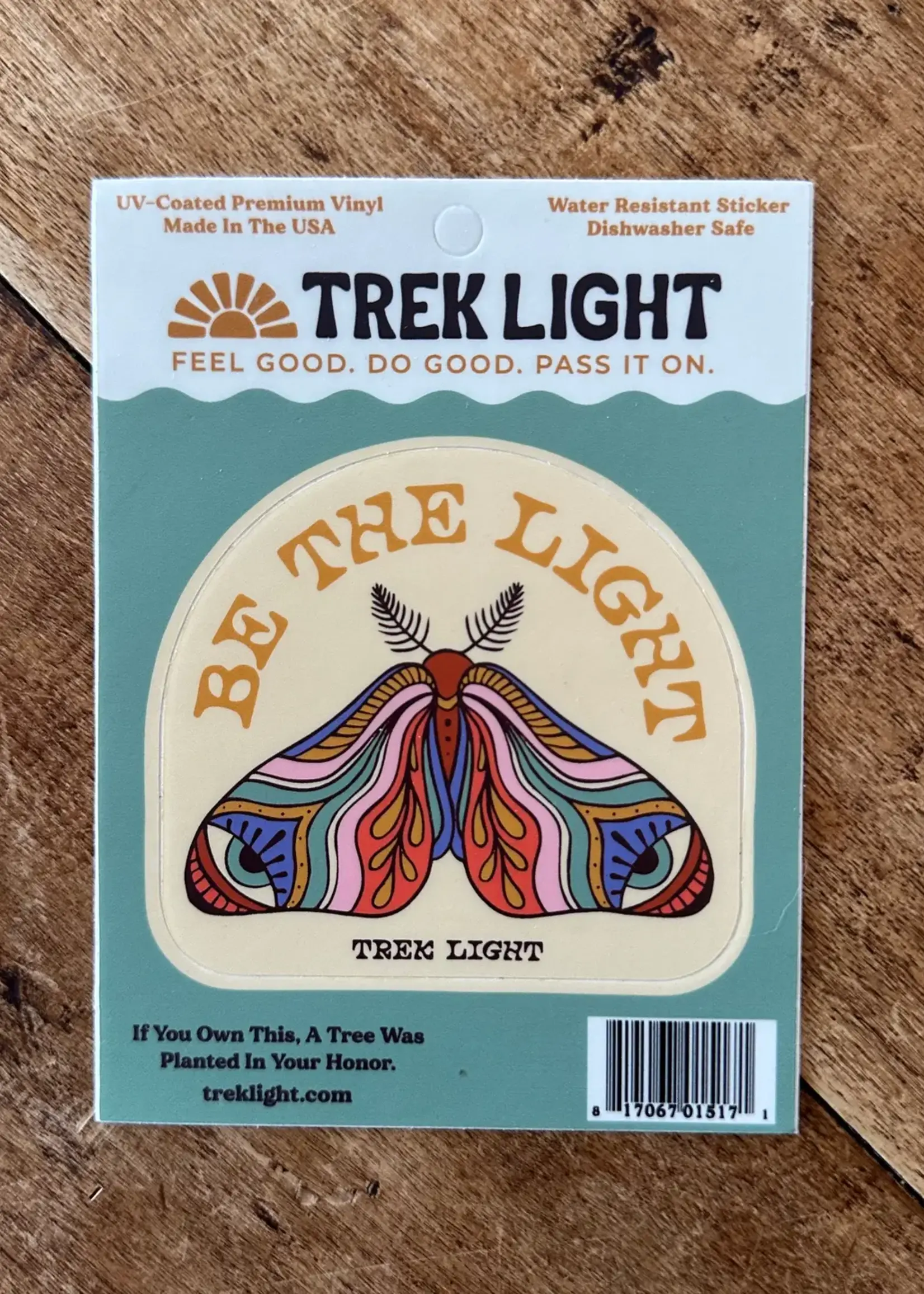 Trek Light Be The Light Moth Sticker