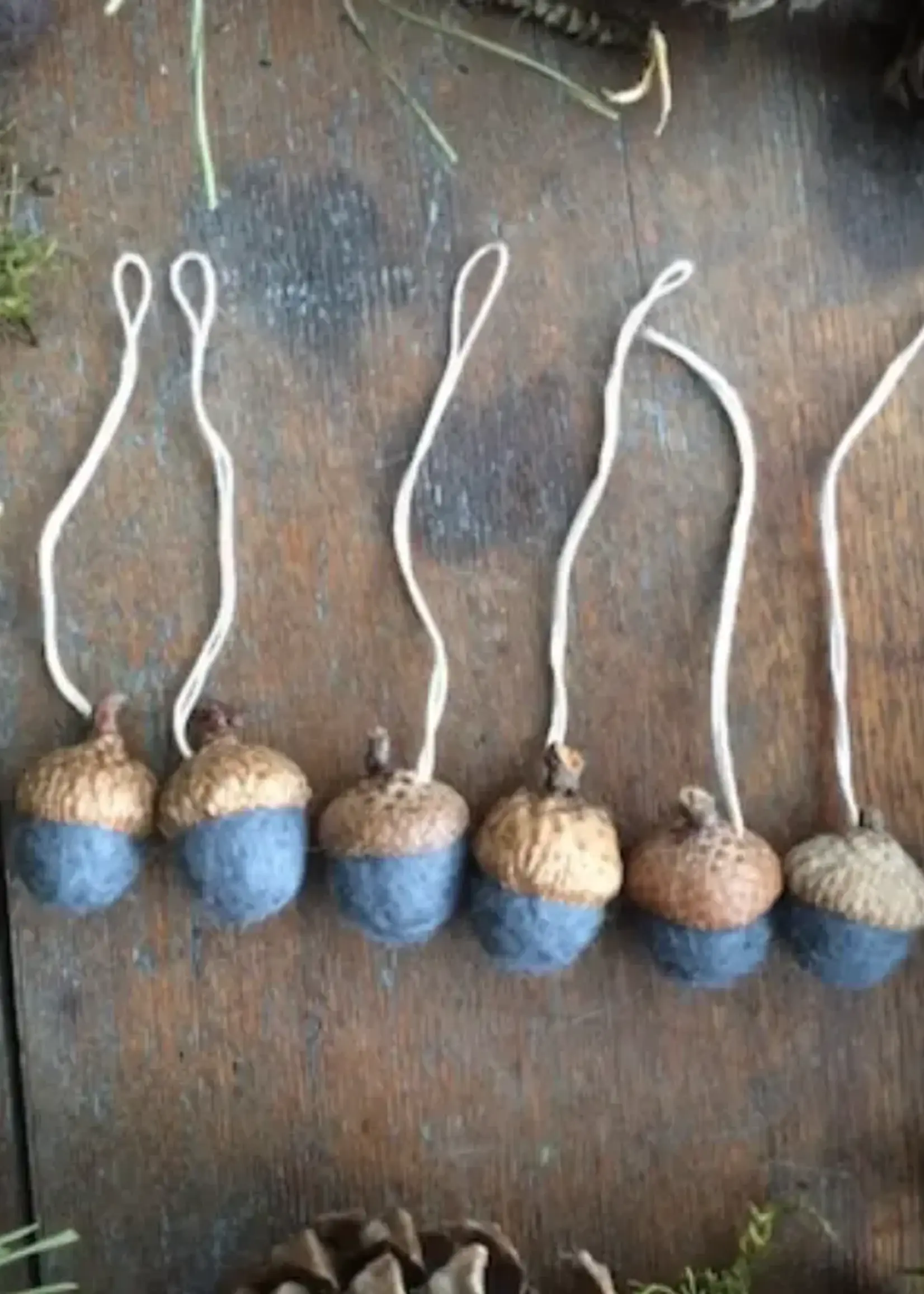 House of Moss Felted Wool Acorn Ornament