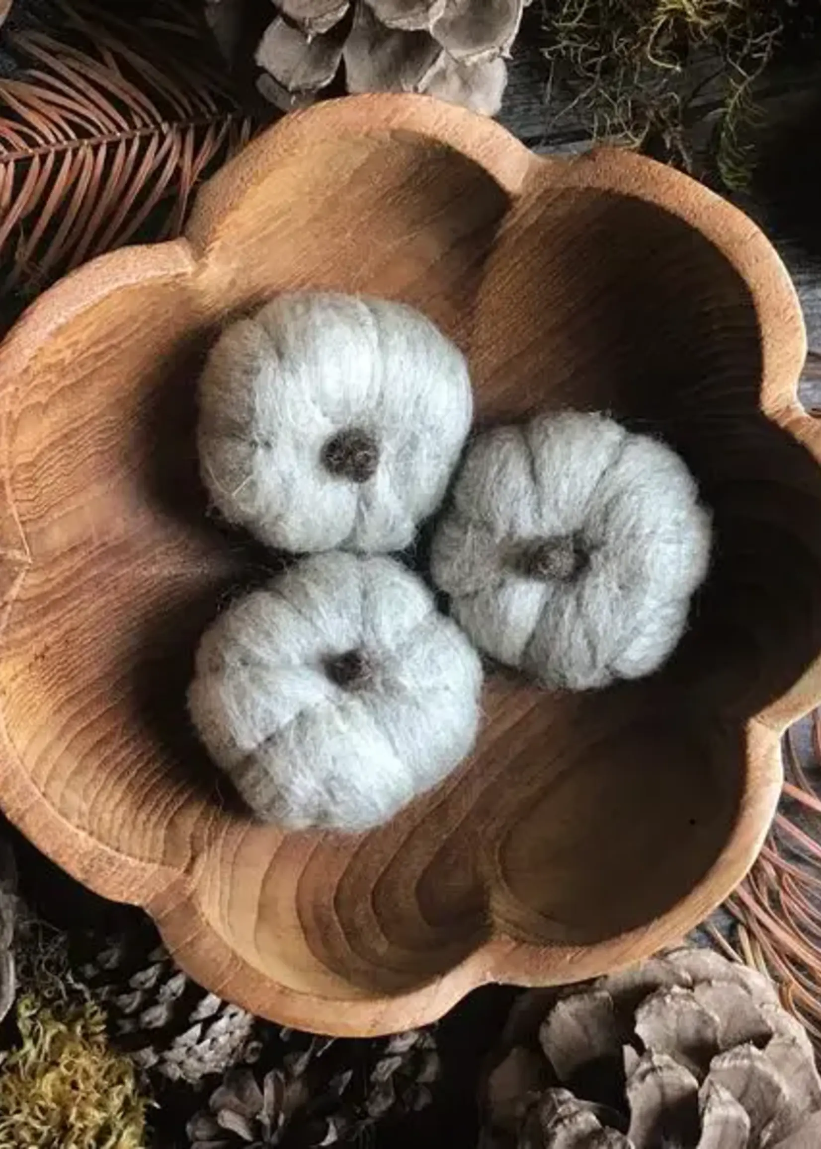 House of Moss Felted Wool Mini Pumpkin