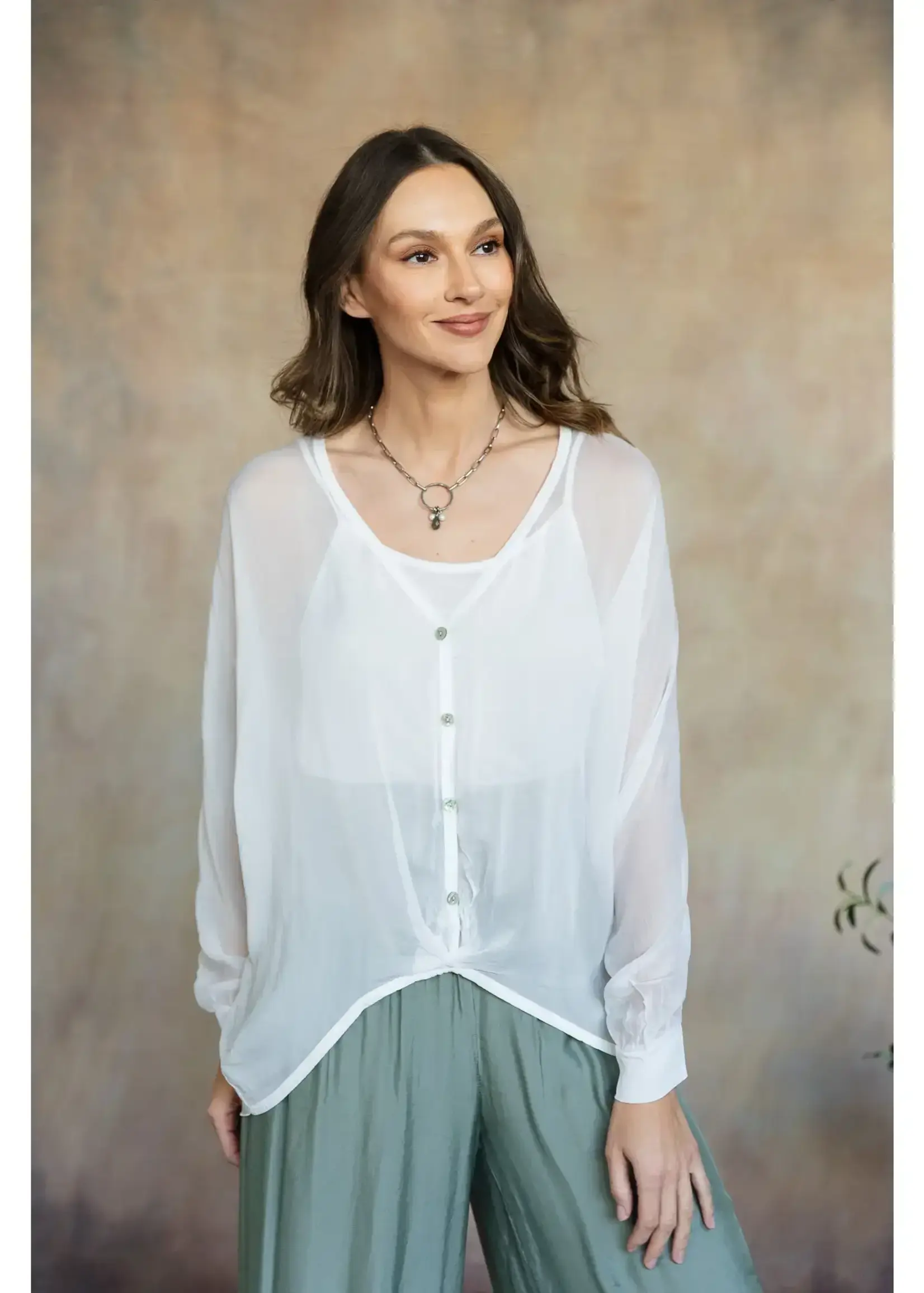 CobbleStone Living Milani Italian Silk Top