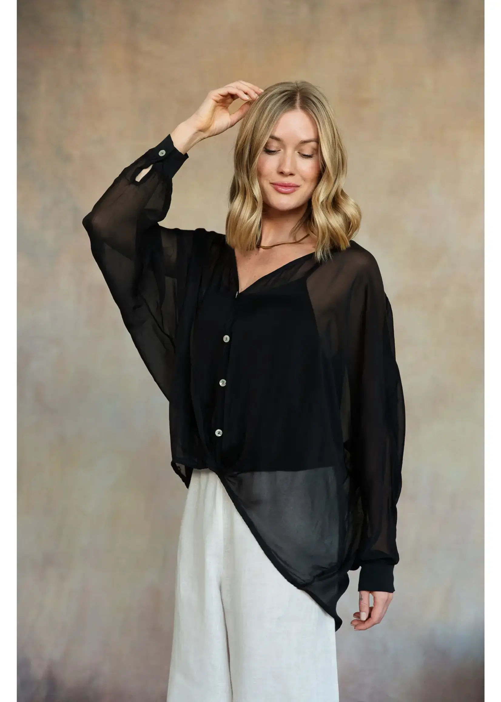 CobbleStone Living Milani Italian Silk Top