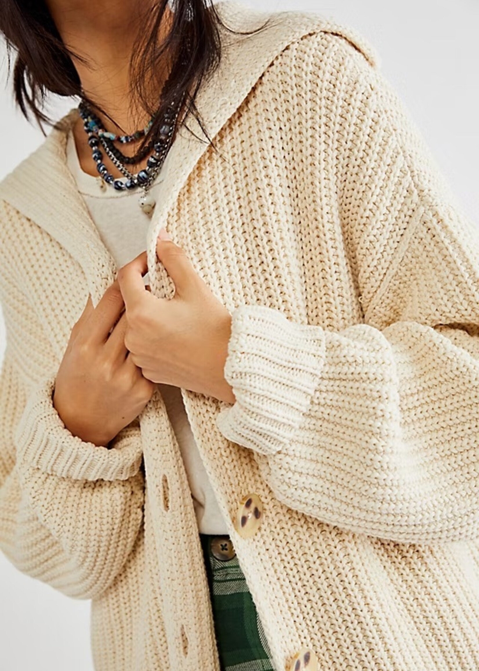 Free People Swim Too Deep Cardi Birch