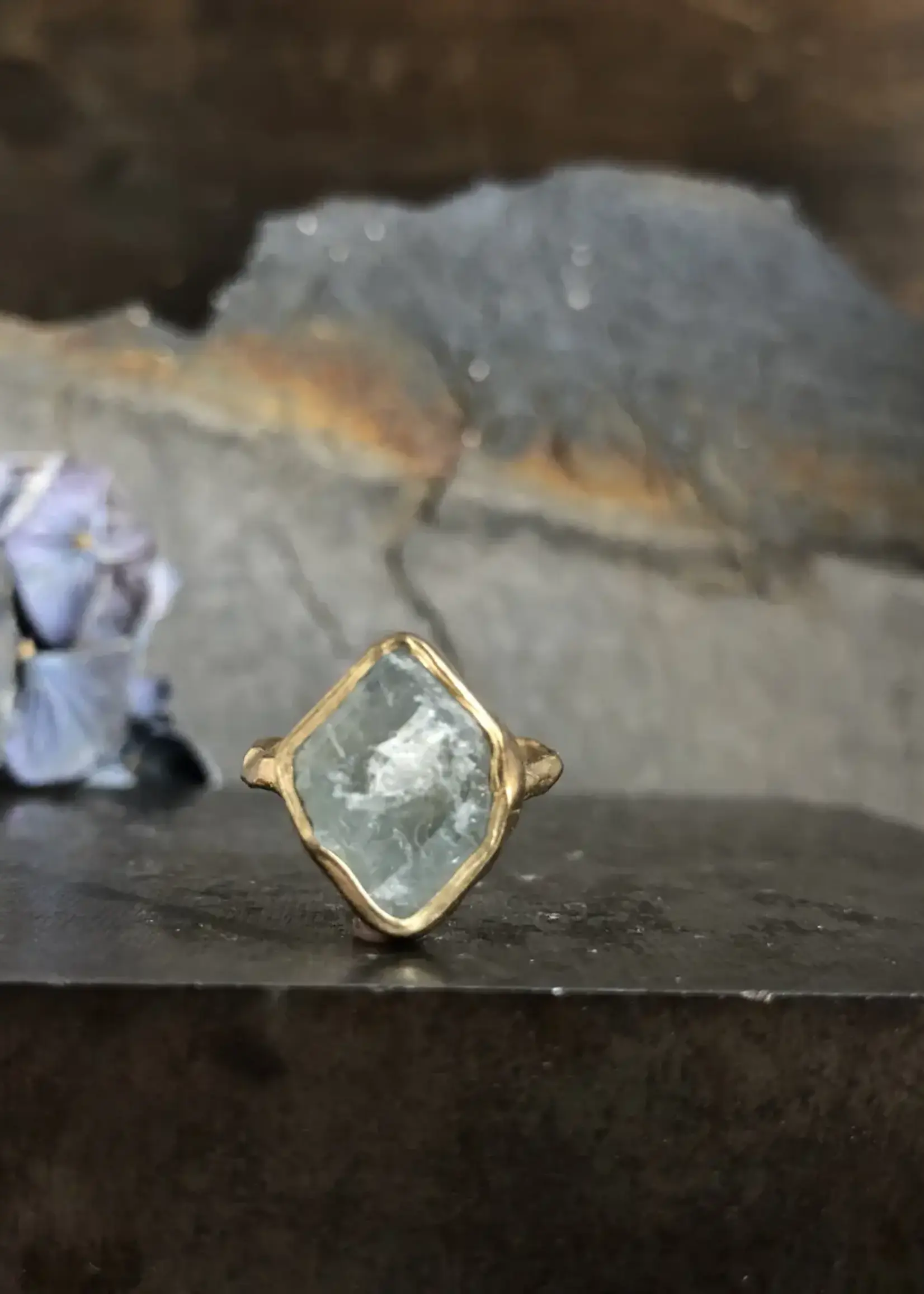 Emilie Shapiro Guardian Ring - Aquamarine 7.5