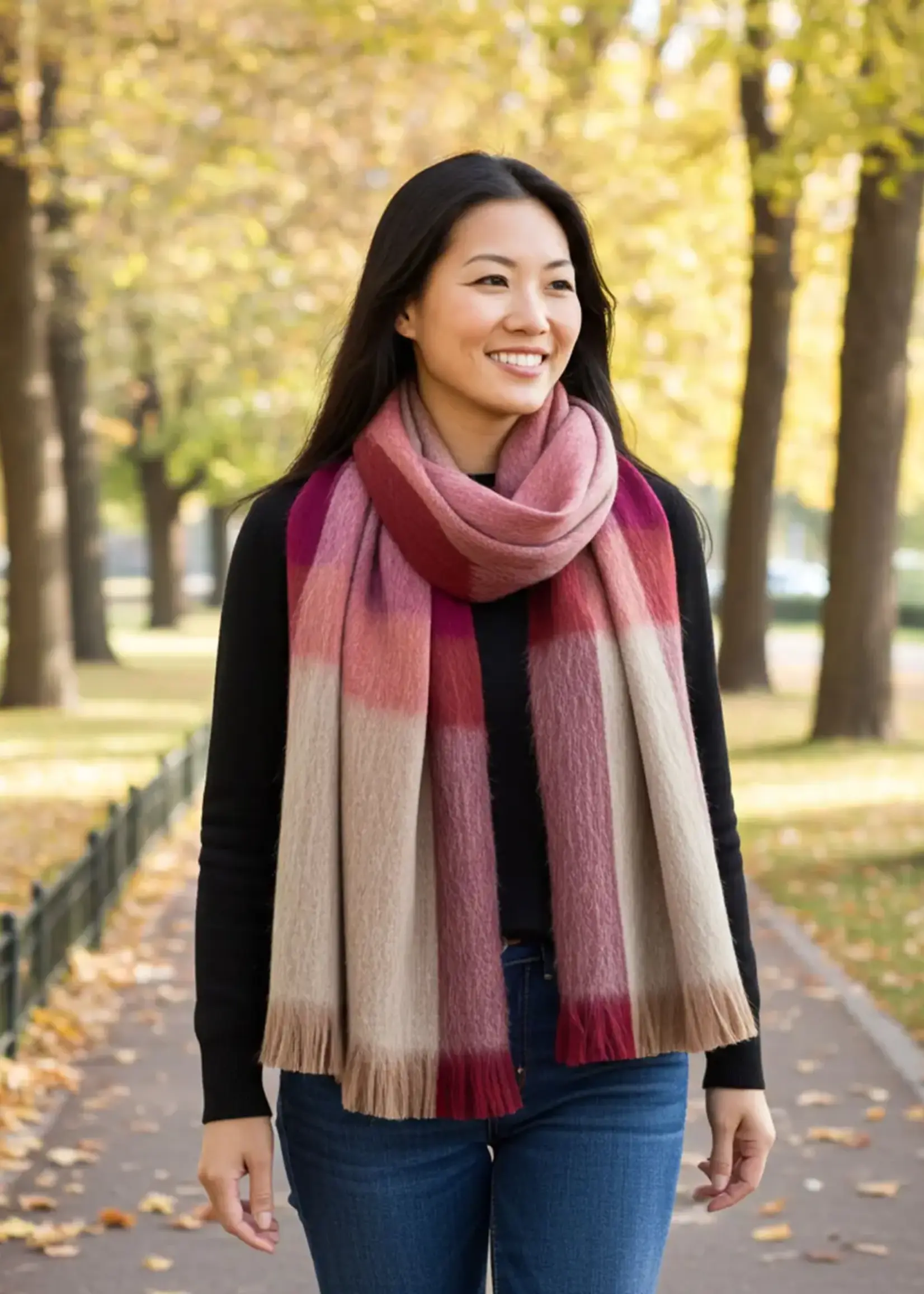 Shupaca Alpaca Alpaca Plaid Scarf