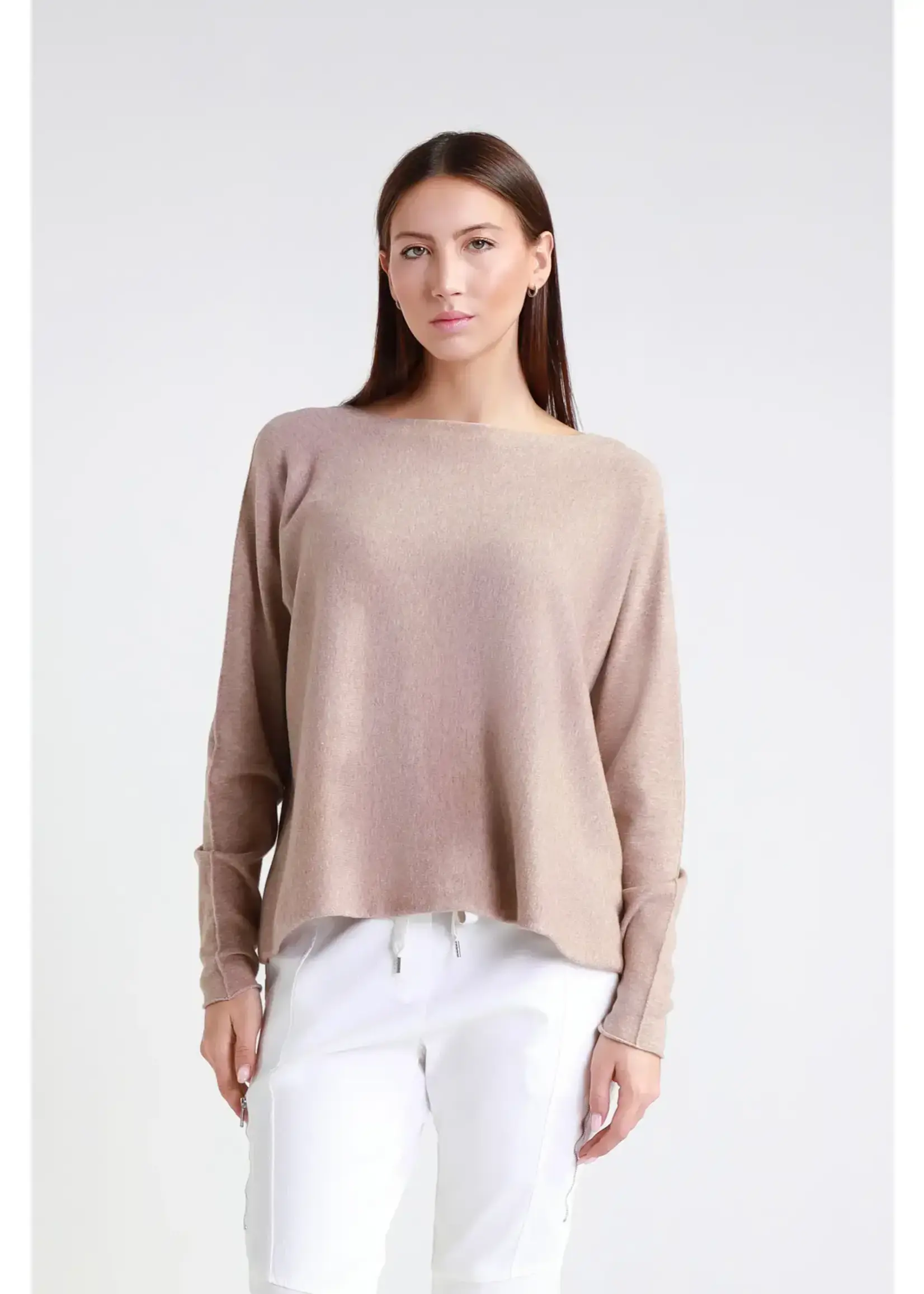 TINA Stephens Laurin Seriously Soft Jewel Neck Sweater