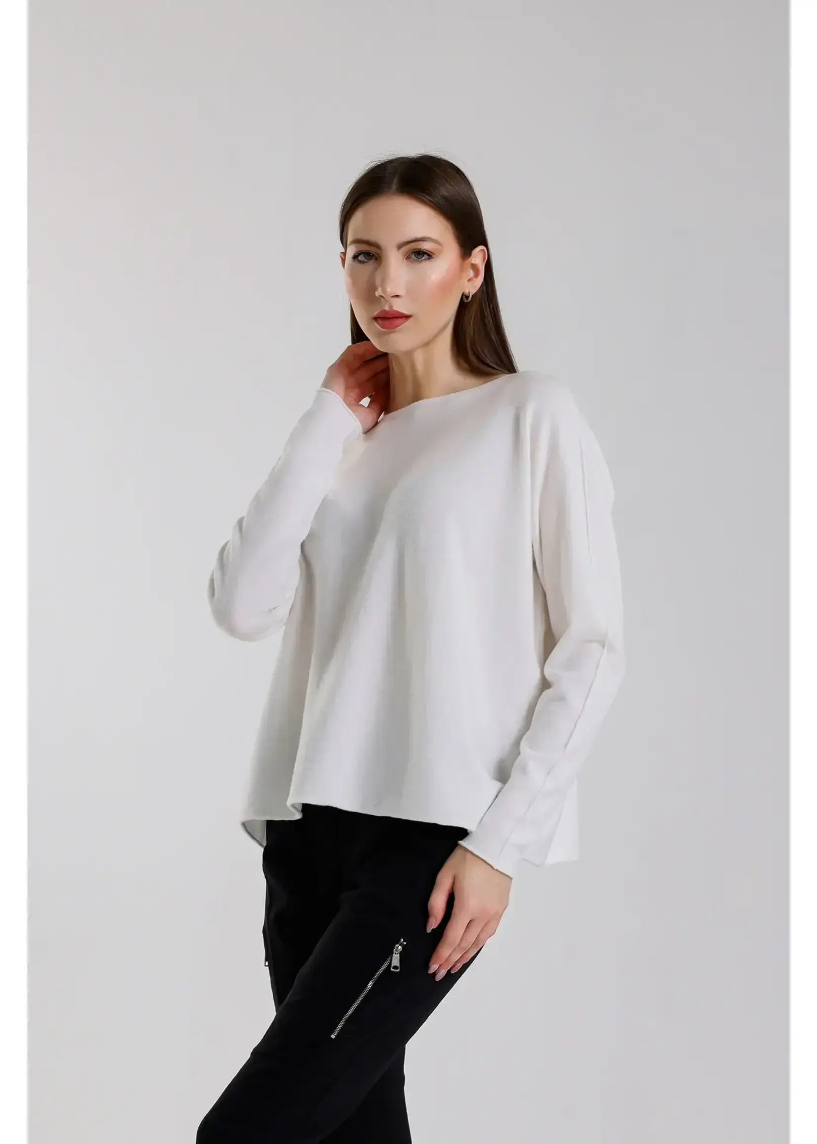 TINA Stephens Laurin Seriously Soft Jewel Neck Sweater