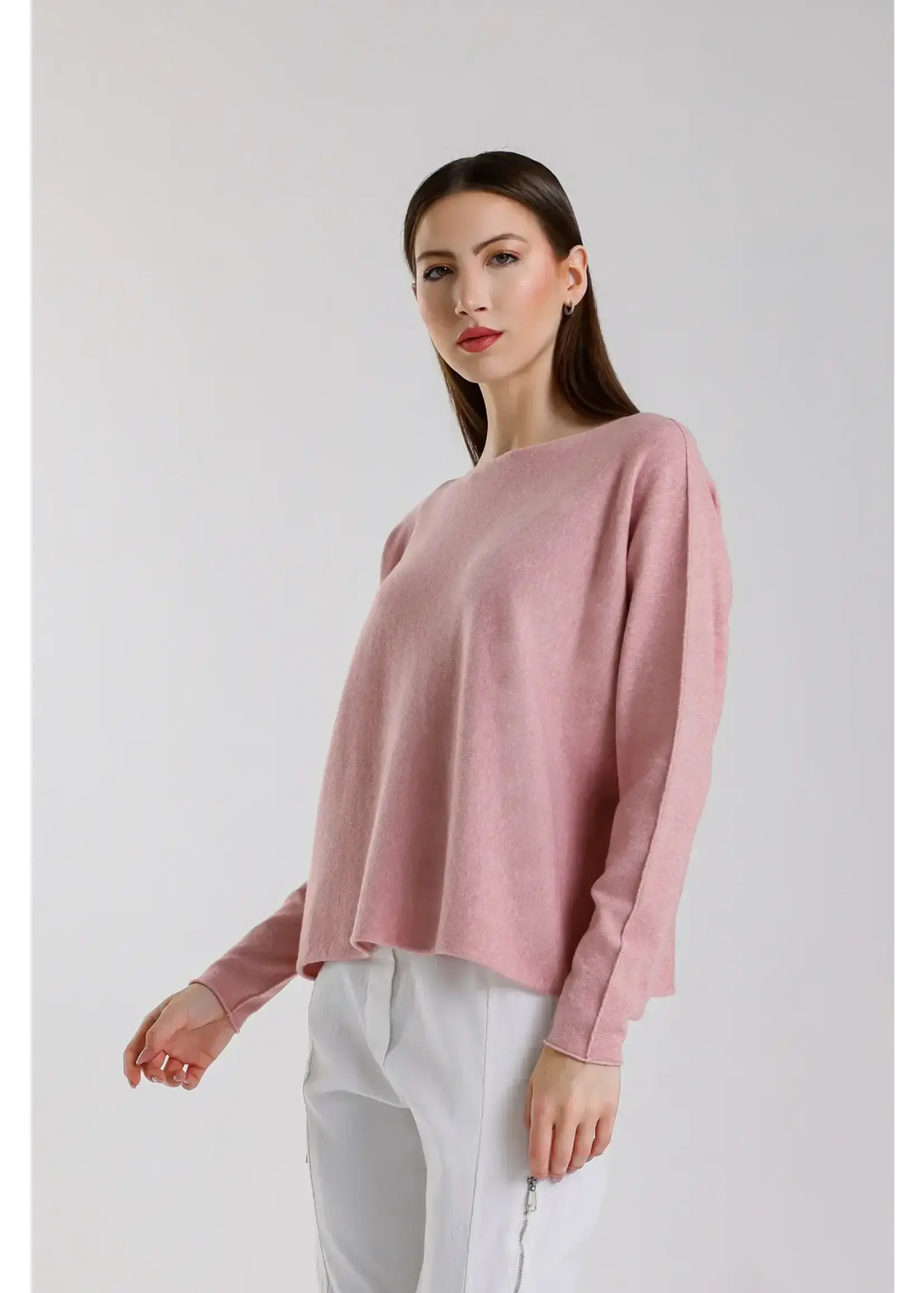 TINA Stephens Laurin Seriously Soft Jewel Neck Sweater