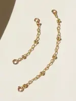 Token Jewelry Beaded Stud Connectors Small Gold Filled