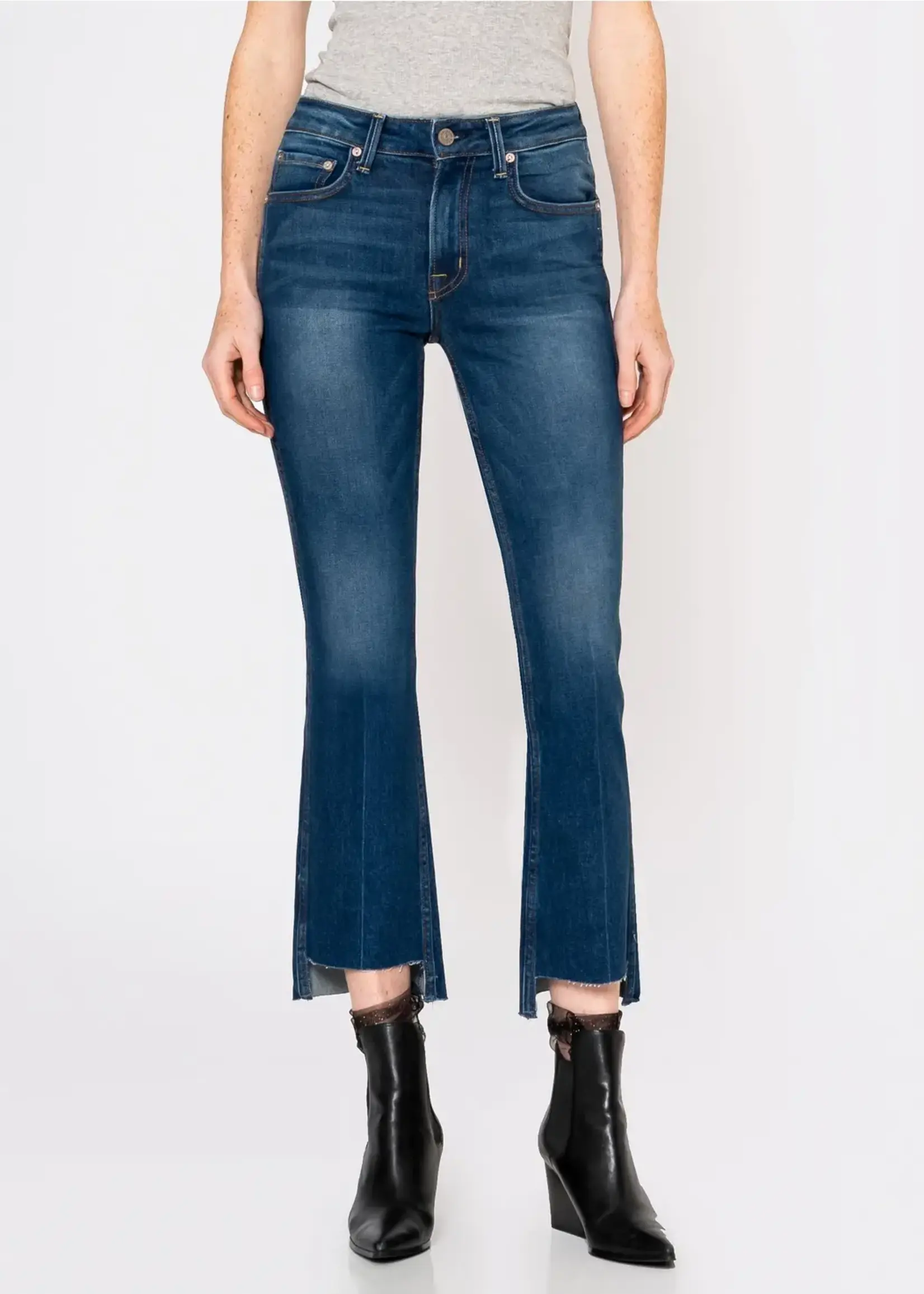 Noend Denim Farrah Mid Rise Kick Flare