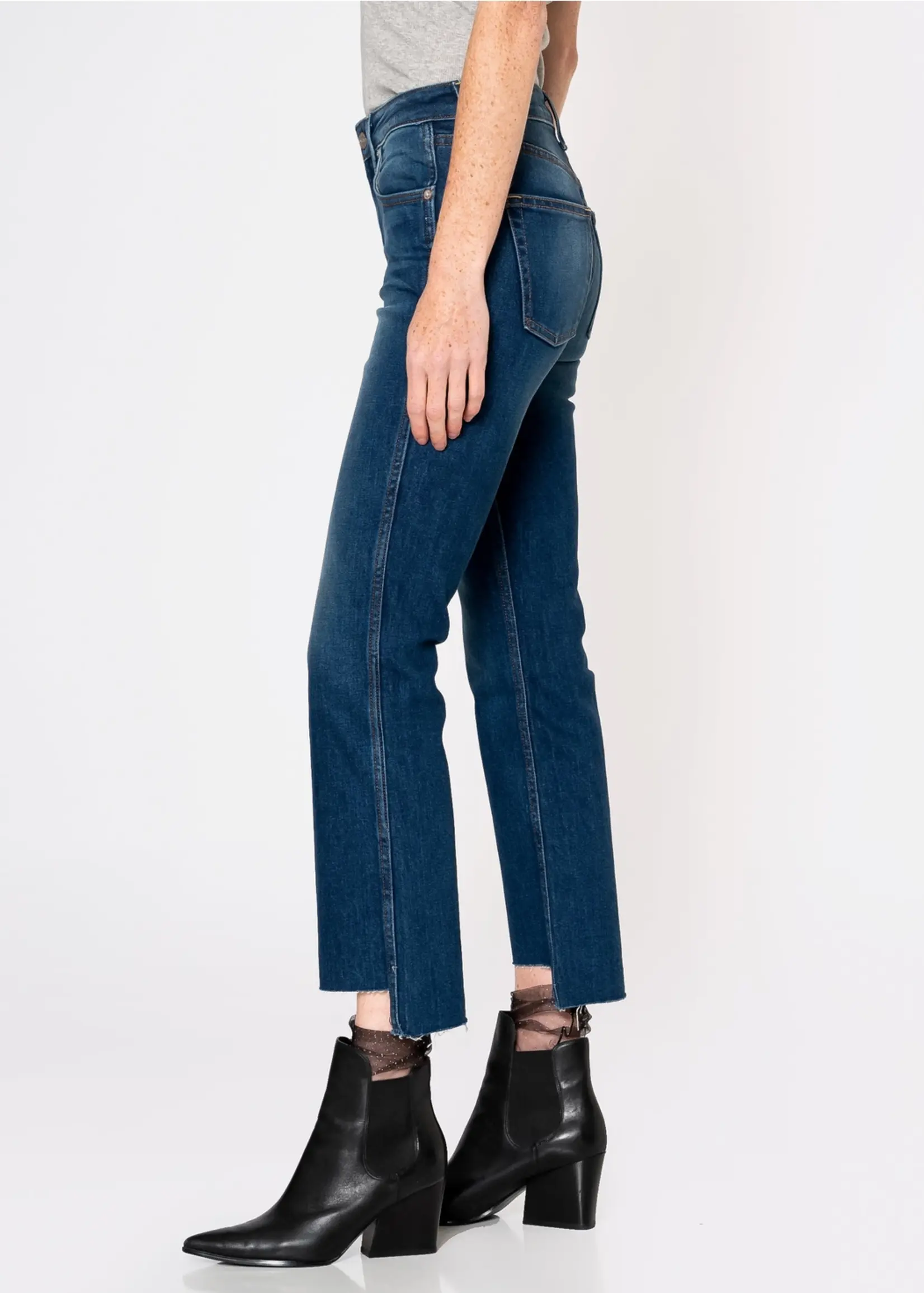 Noend Denim Farrah Mid Rise Kick Flare