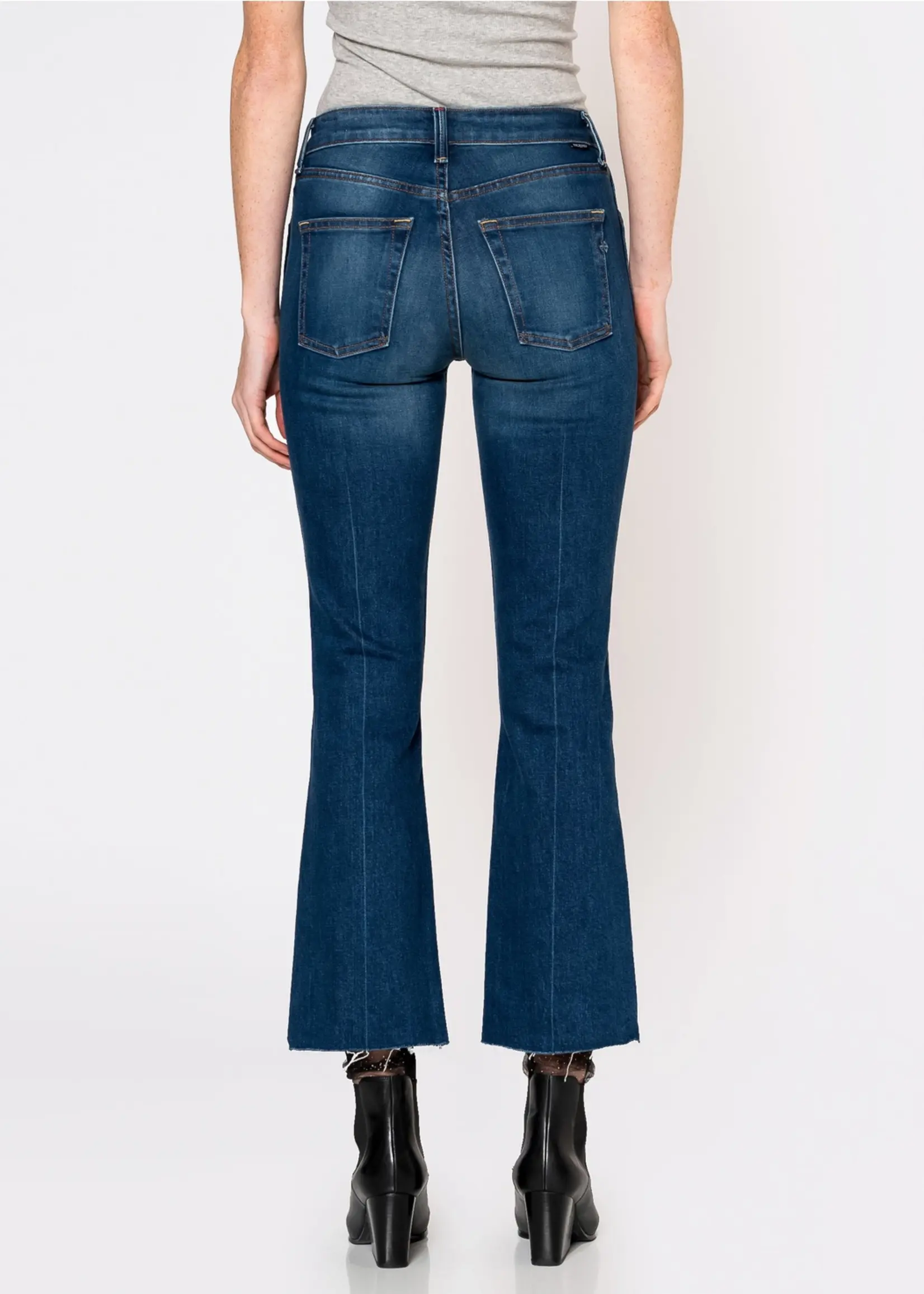Noend Denim Farrah Mid Rise Kick Flare