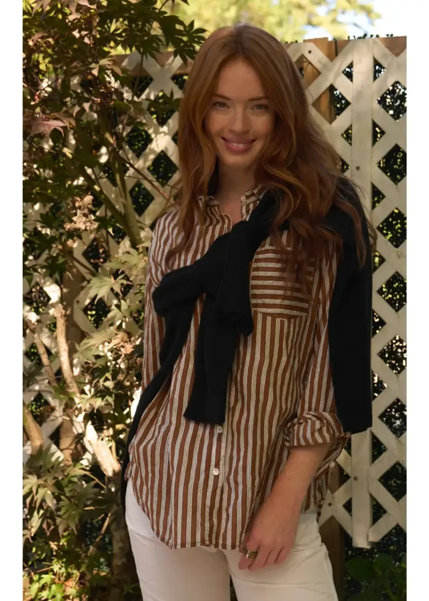 and for Good Good Boyfriend Shirt Tuscan Stripe