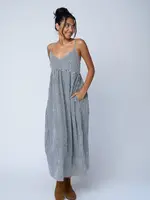 and for Good Hamptons Dress Black Stripe