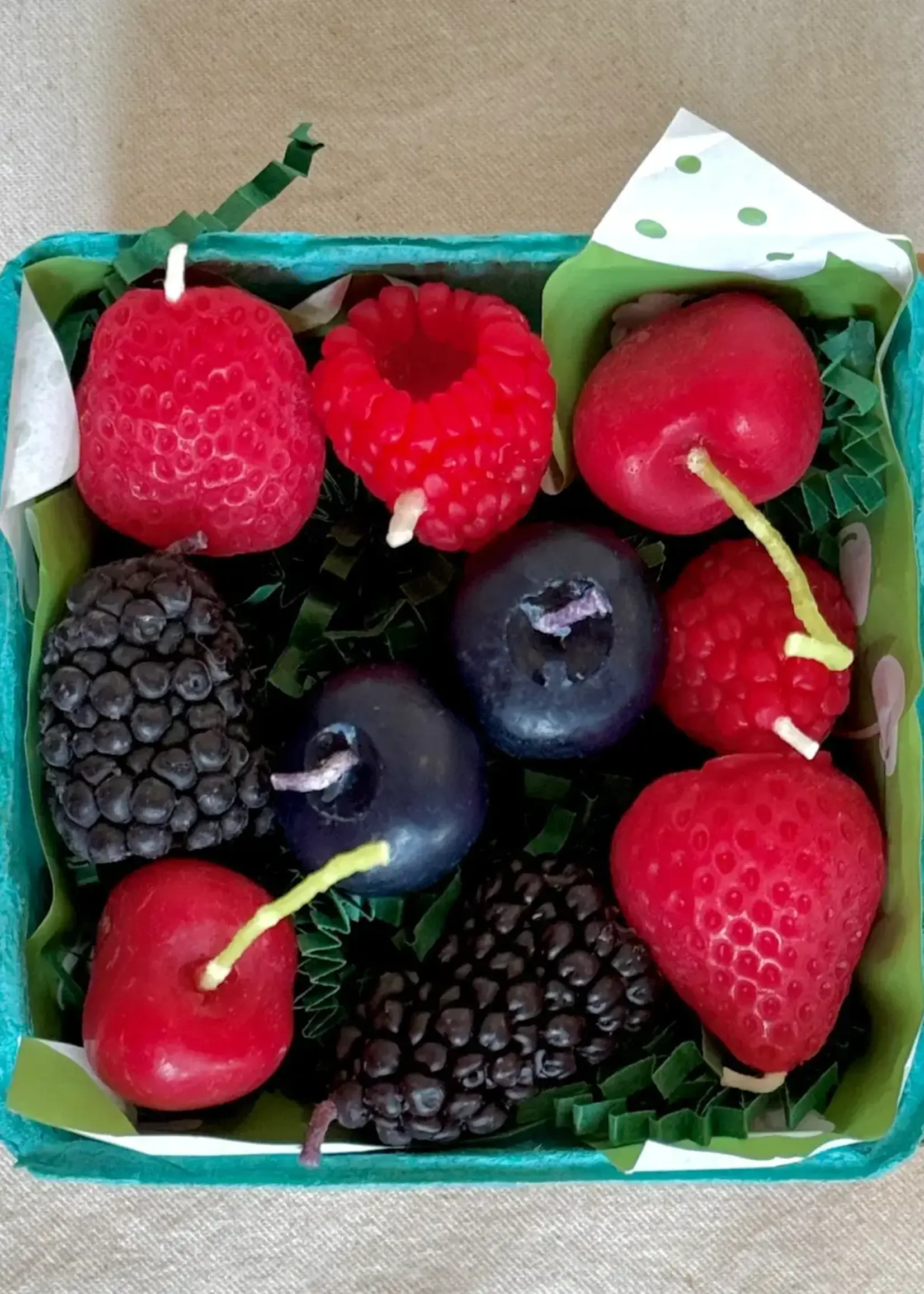 Happy Organics Mixed berry Beeswax Birthday Candles