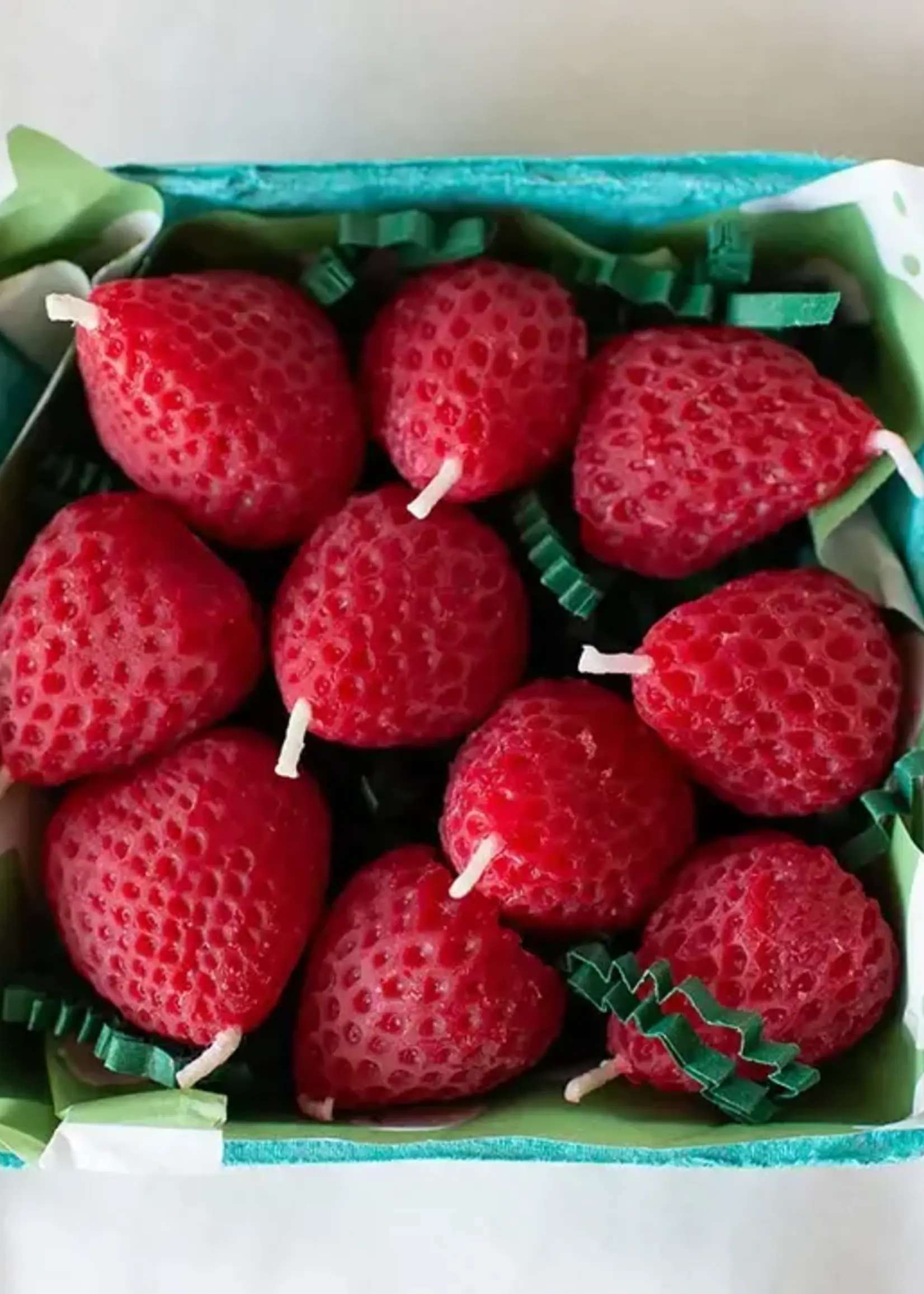 Happy Organics Strawberry Beeswax Birthday Candles