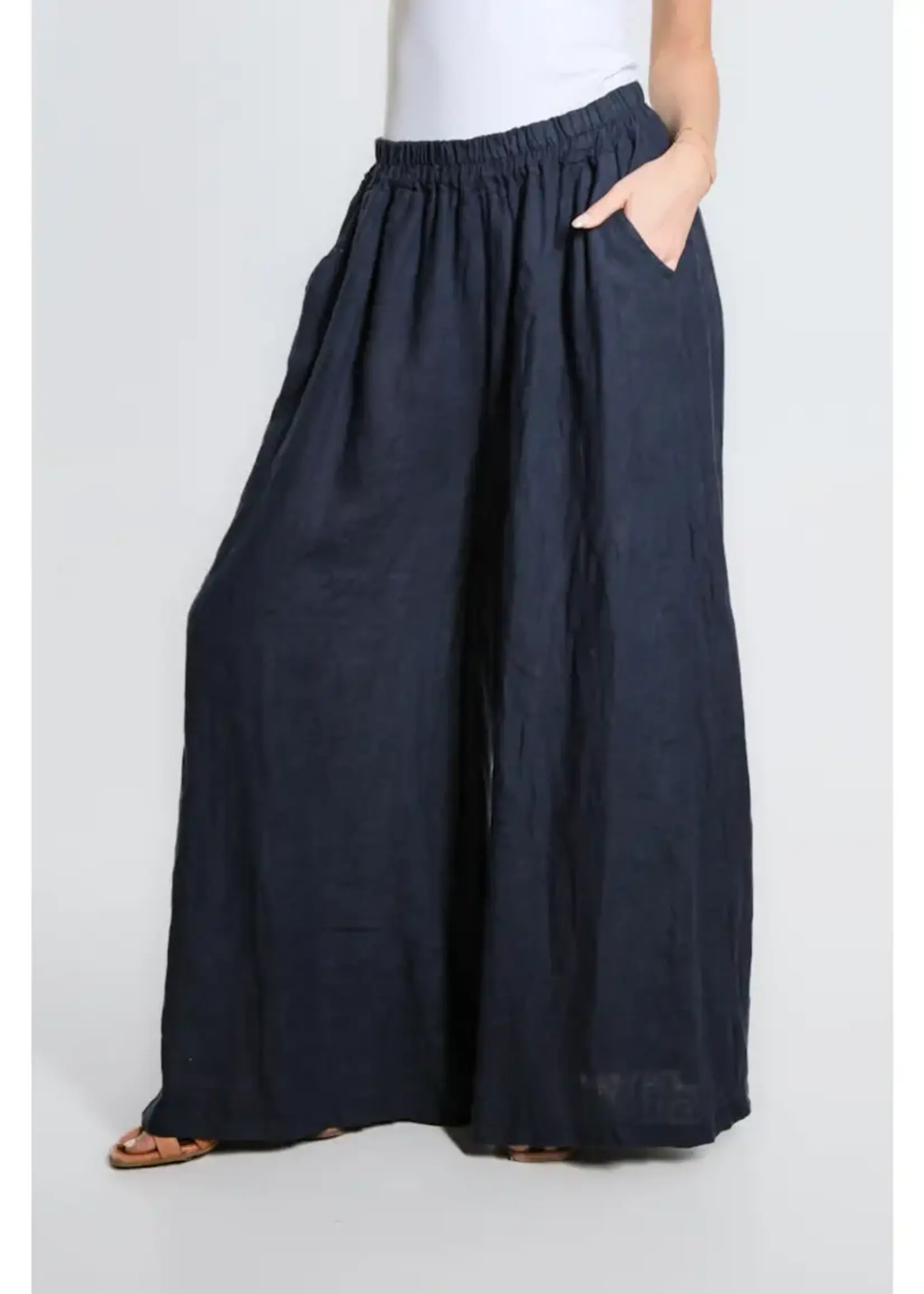 TINA Stephens Angelena Wide Leg Linen Pant