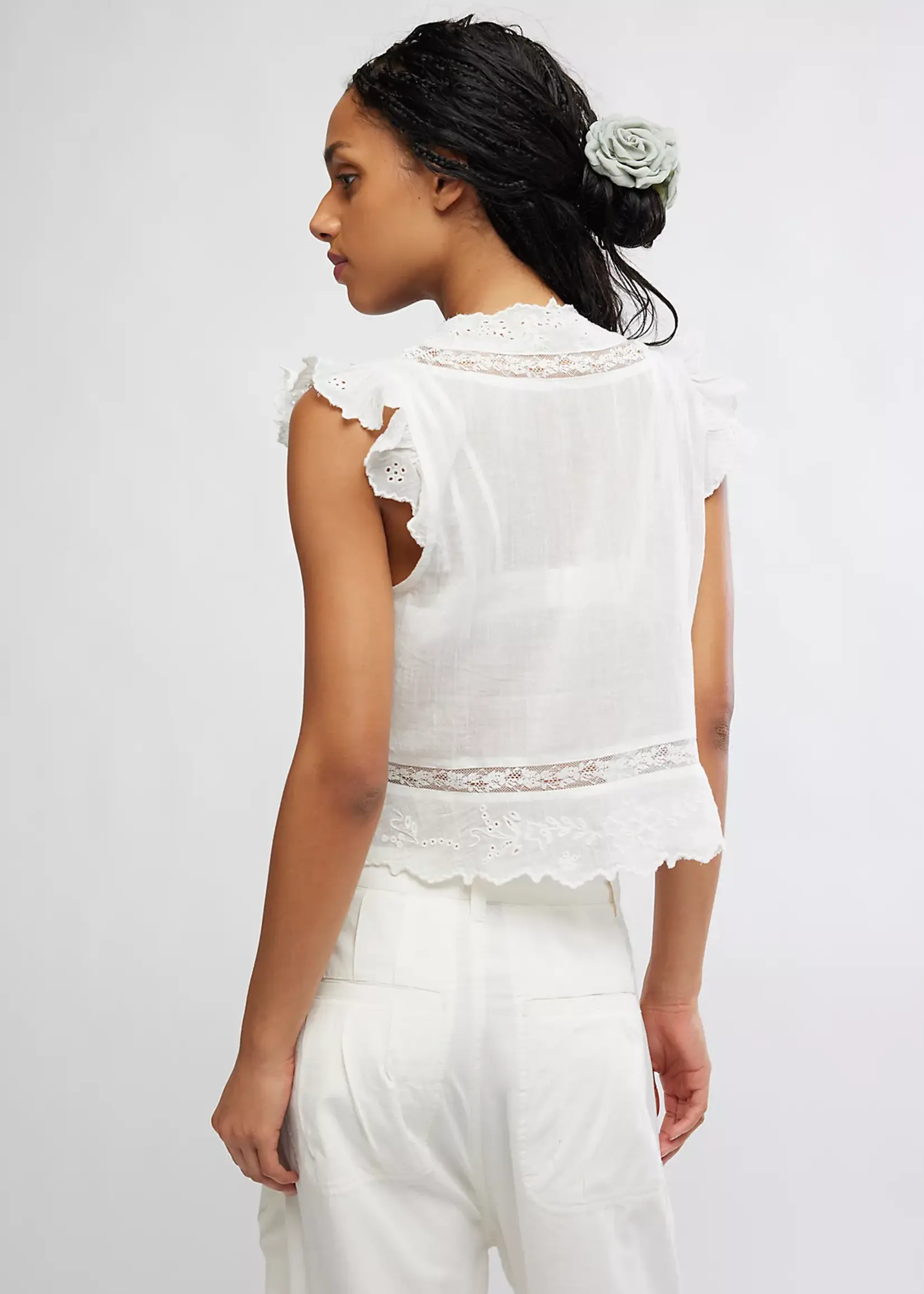 Free People Day Dreamer Top Ivory