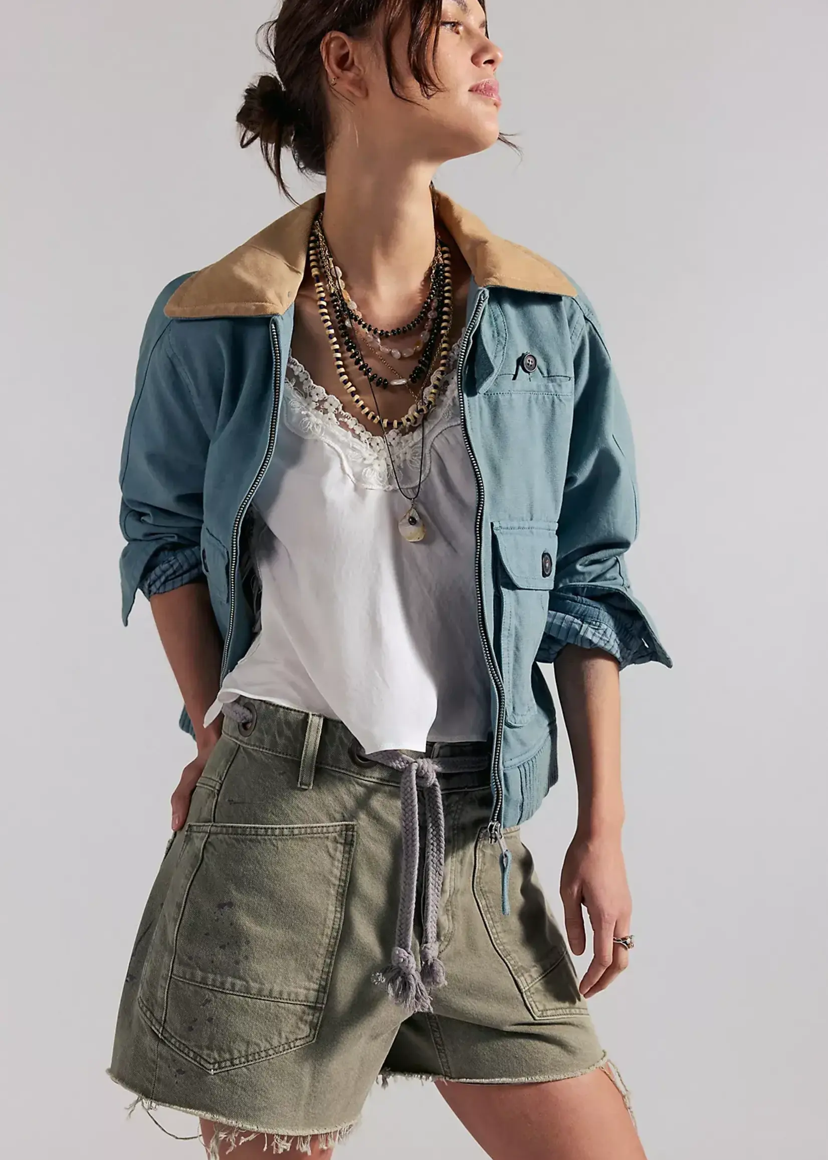 Free People Moxie Shorts Fern